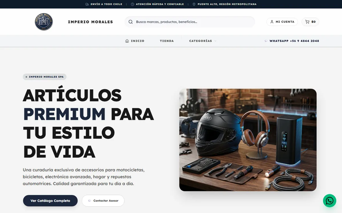 Imperio Morales cover: multi-category online store